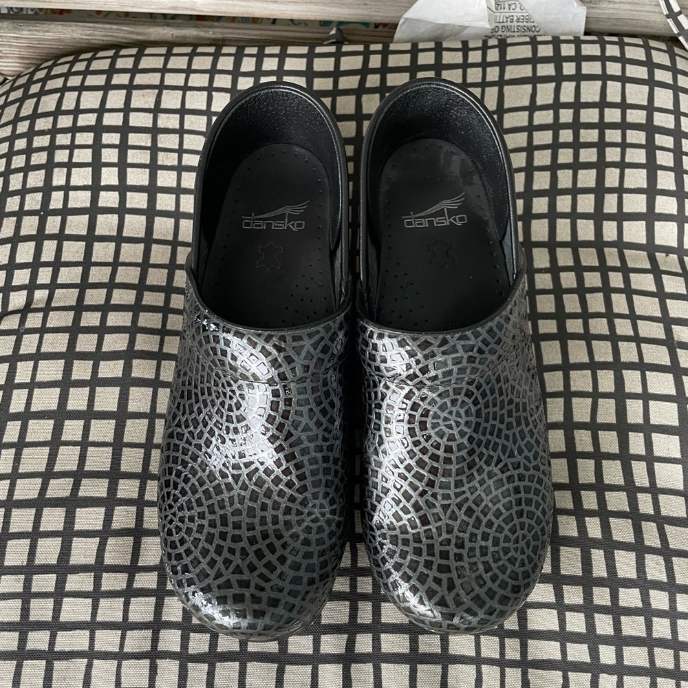 Dansko Pro Black Mosaic Clog Size 36 - image 2